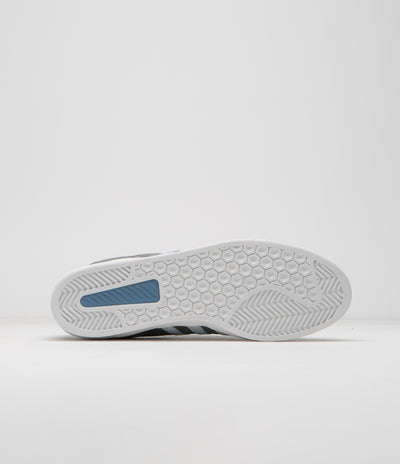 Adidas x Henry Jones Campus ADV Shoes in Carbon and Cloud White / Light Blue