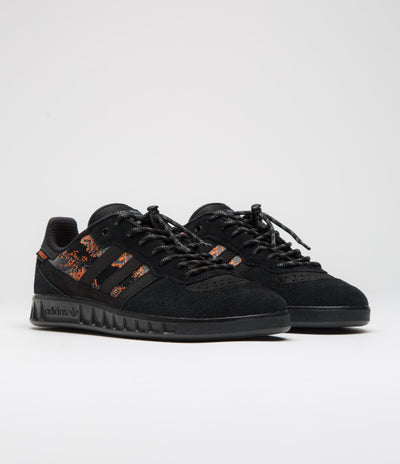Adidas x Mike Arnold Handball Top Shoes in Core Black and Core Black / Semi Impact Orange