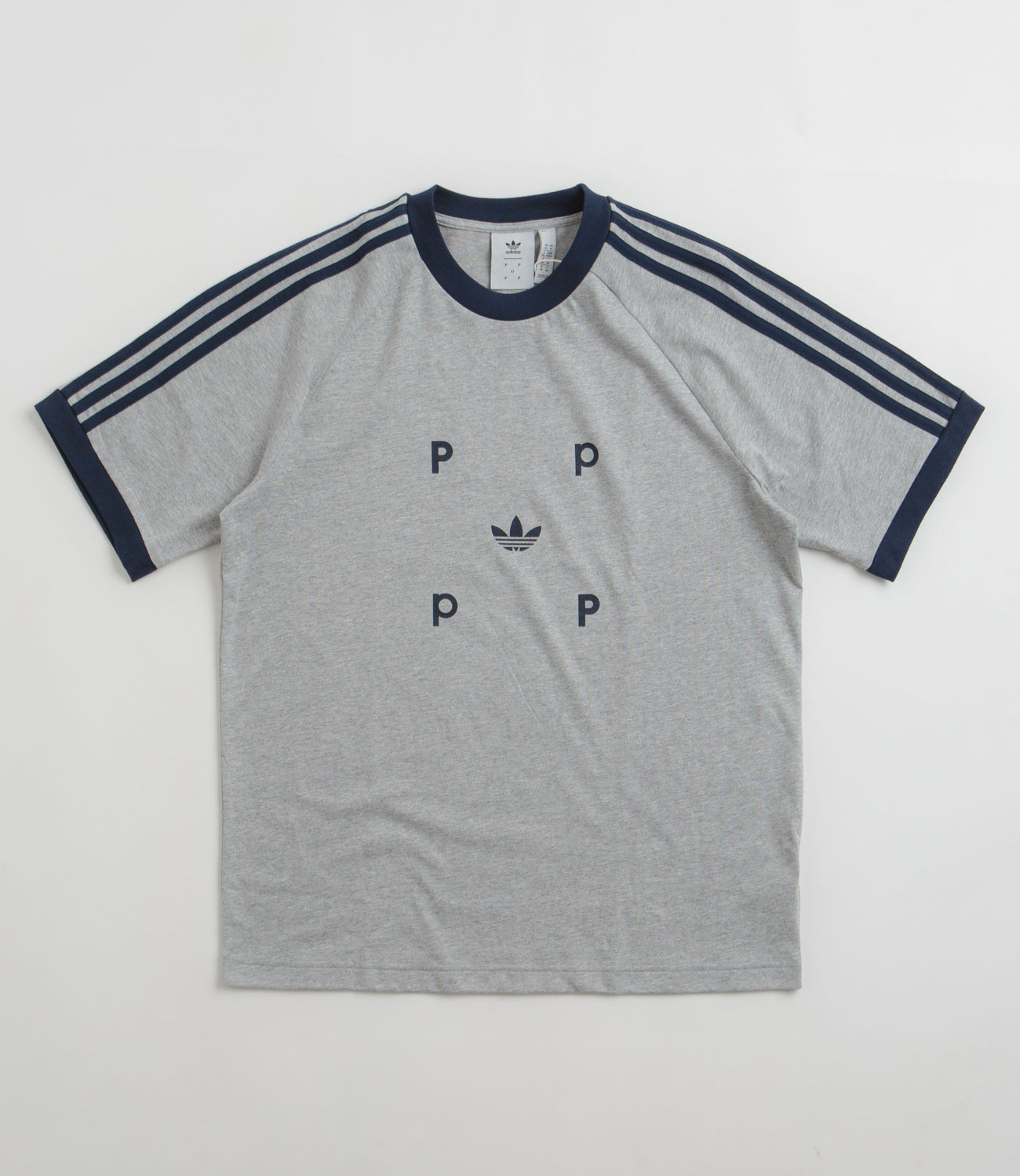 Adidas x Pop Trading Company Classic T-Shirt - Medium Grey