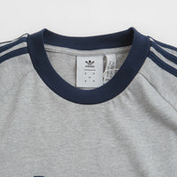 Adidas x Pop Trading Company Classic T-Shirt - Medium Grey Heather / Collegiate Navy thumbnail