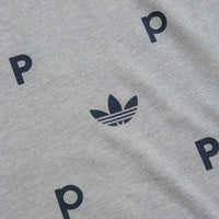 Adidas x Pop Trading Company Classic T-Shirt - Medium Grey Heather / Collegiate Navy thumbnail
