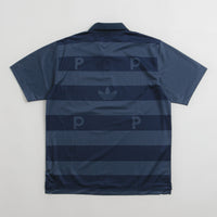 Adidas x Pop Trading Company Polo Shirt in Crew Navy and Collegiate Navy thumbnail