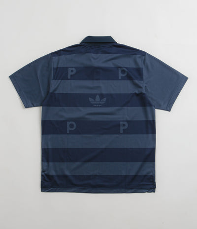 Adidas x Pop Trading Company Polo Shirt in Crew Navy and Collegiate Navy