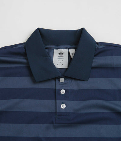 Adidas x Pop Trading Company Polo Shirt in Crew Navy and Collegiate Navy