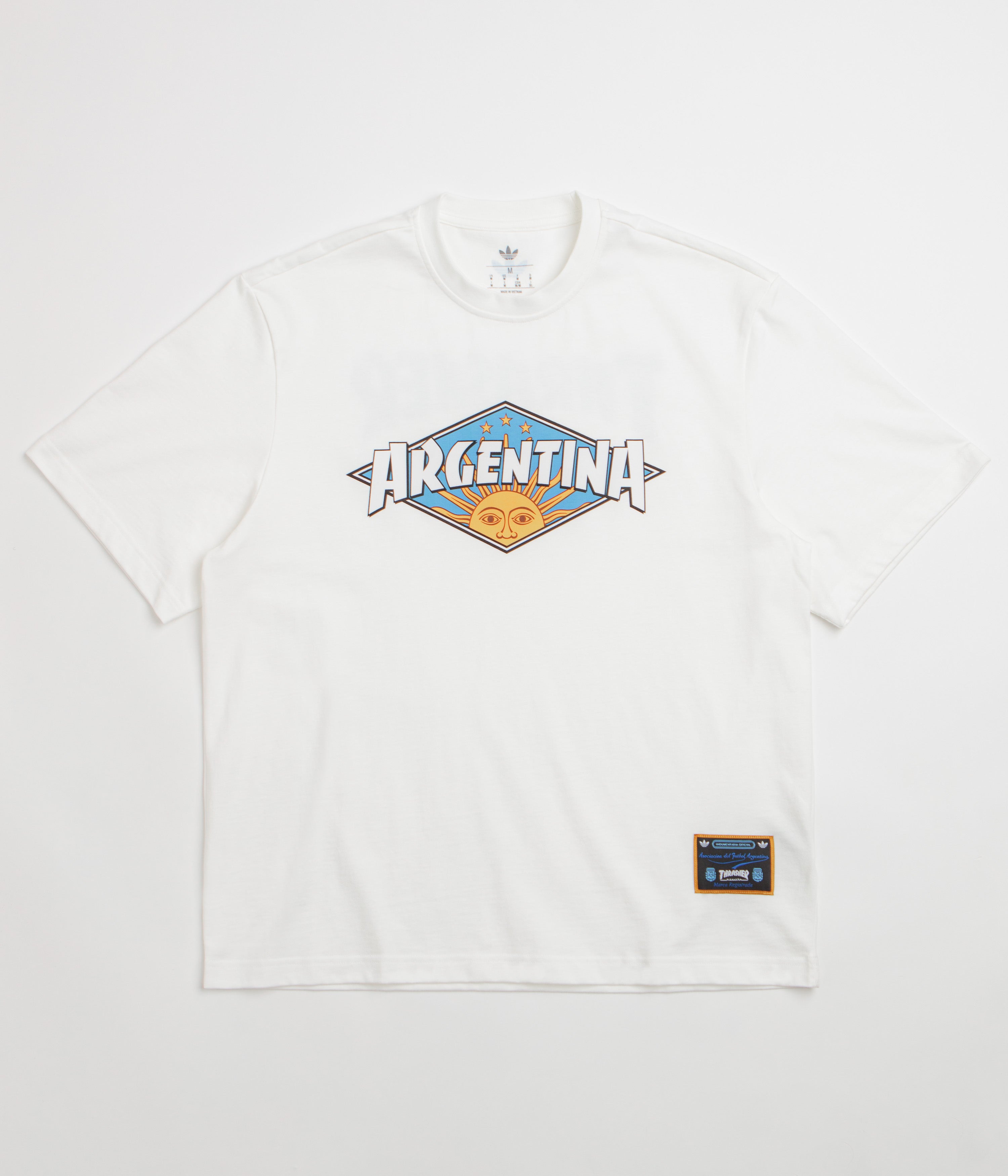Adidas x Thrasher x AFA Argentina T-Shirt in Core White