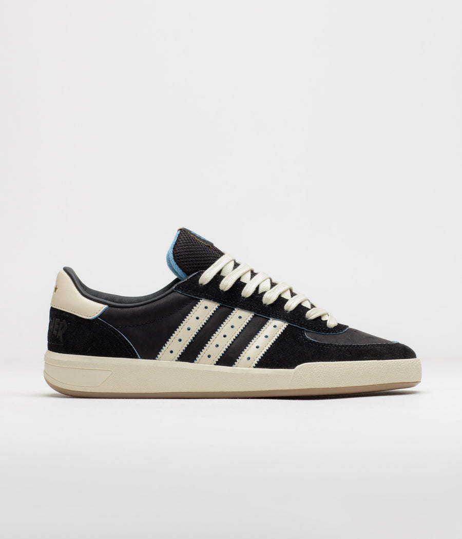Adidas x Thrasher x AFA Glenburn Shoes in Core Black and Cream White / Gum5
