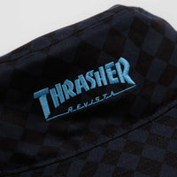 Adidas x Thrasher x AFA Bucket Hat in Night Navy and Light Blue thumbnail