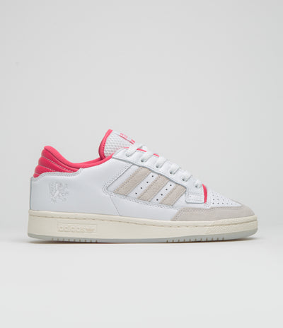 Adidas x Wall Street x Olympique Lyonnais Centennial 85 Low Shoes in FTWR White and FTWR White / Active Pink