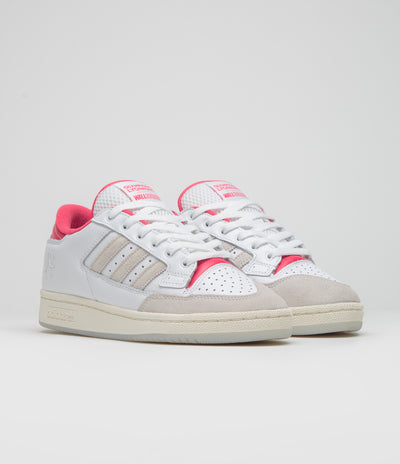Adidas x Wall Street x Olympique Lyonnais Centennial 85 Low Shoes in FTWR White and FTWR White / Active Pink