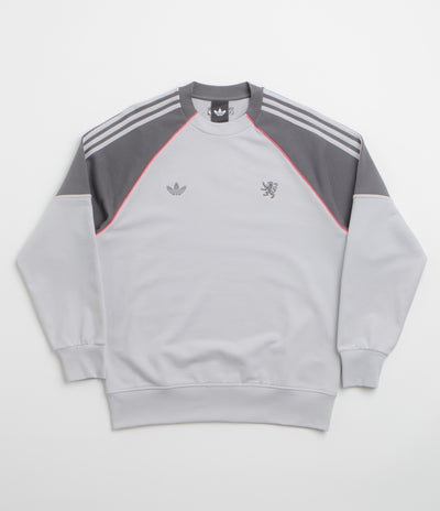 Adidas x Wall Street x Olympique Lyonnais Crewneck Sweatshirt in Solid Grey and Grey Five