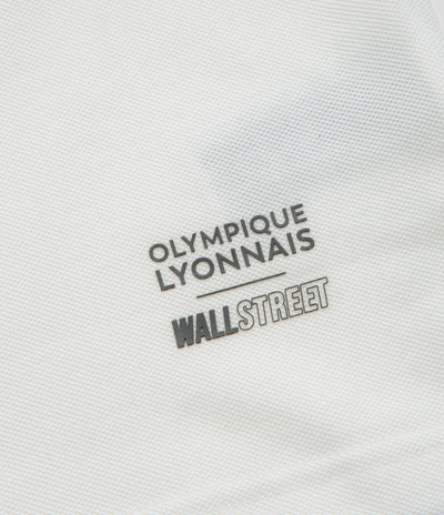 Adidas x Wall Street x Olympique Lyonnais Jersey in White and Solid Grey / Active Pink