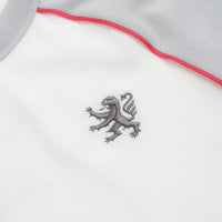 Adidas x Wall Street x Olympique Lyonnais Jersey in White and Solid Grey / Active Pink thumbnail
