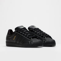 Adidas x Welcome Superstar ADV Shoes - Core Black / Core Black / Off White thumbnail