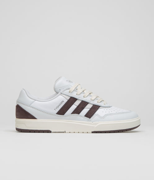 Adidas x Zach Saraceno Tyshawn II Shoes - Crystal White / Shadow Brown / Off White