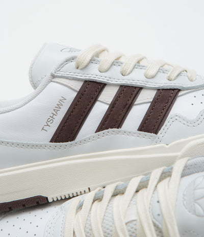 Adidas x Zach Saraceno Tyshawn II Shoes - Crystal White / Shadow Brown / Off White