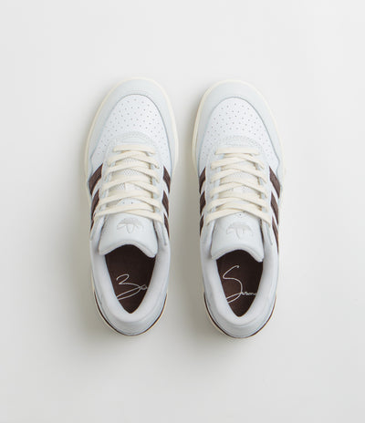 Adidas x Zach Saraceno Tyshawn II Shoes - Crystal White / Shadow Brown / Off White