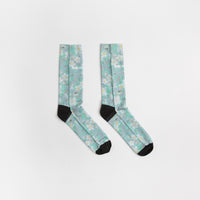 Salomon Cottage Core Crew Socks - Desert Sage / Green Ash / Vanilla Ice thumbnail
