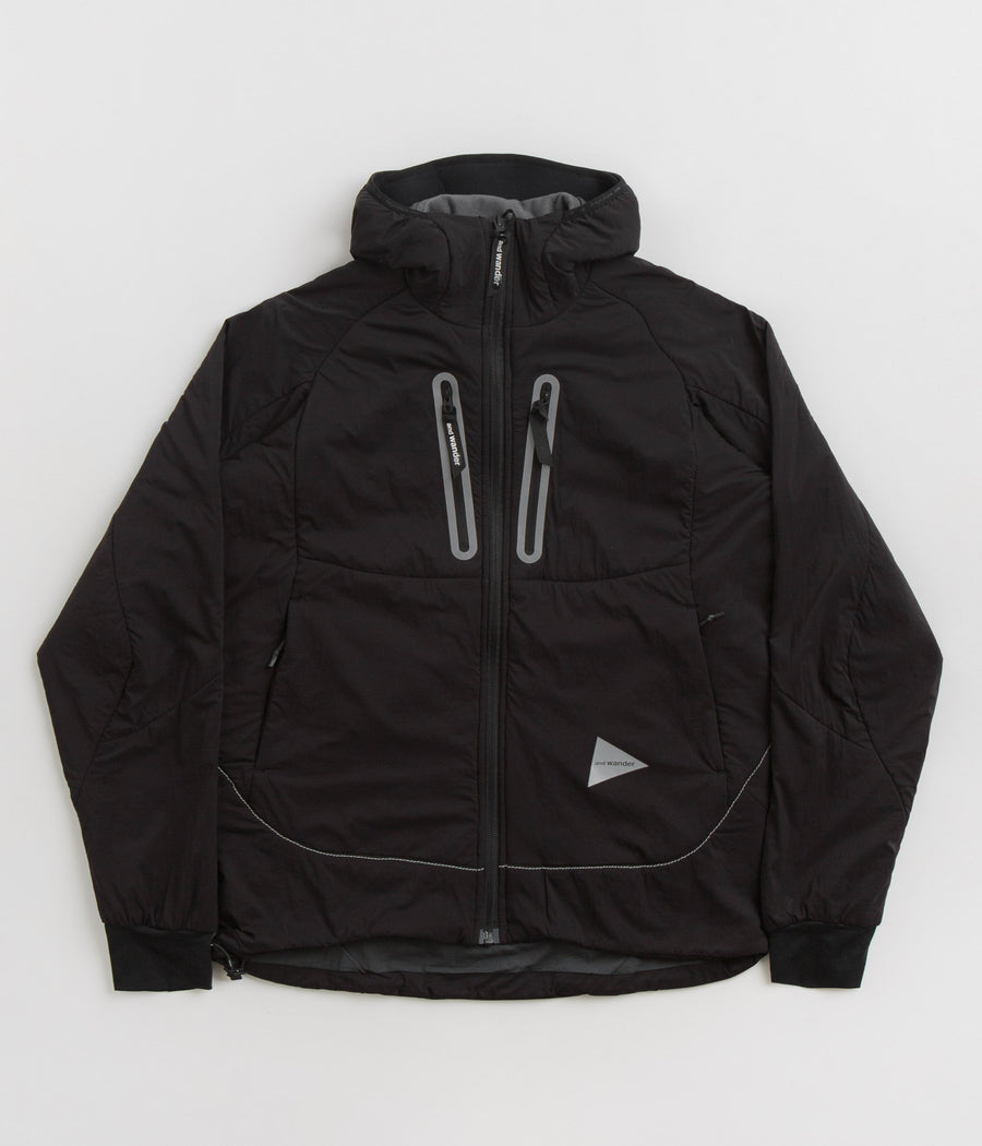 and wander Alpha Air Hoodie in Black