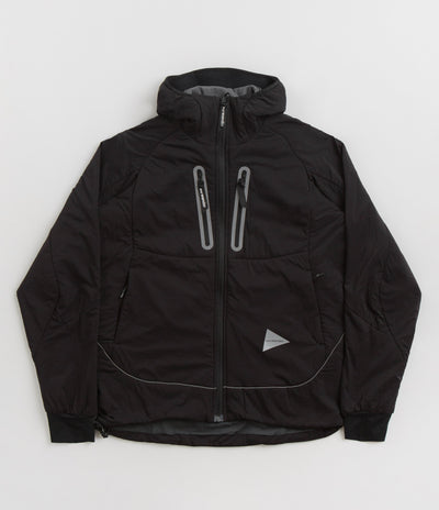 and wander Alpha Air Hoodie in Black