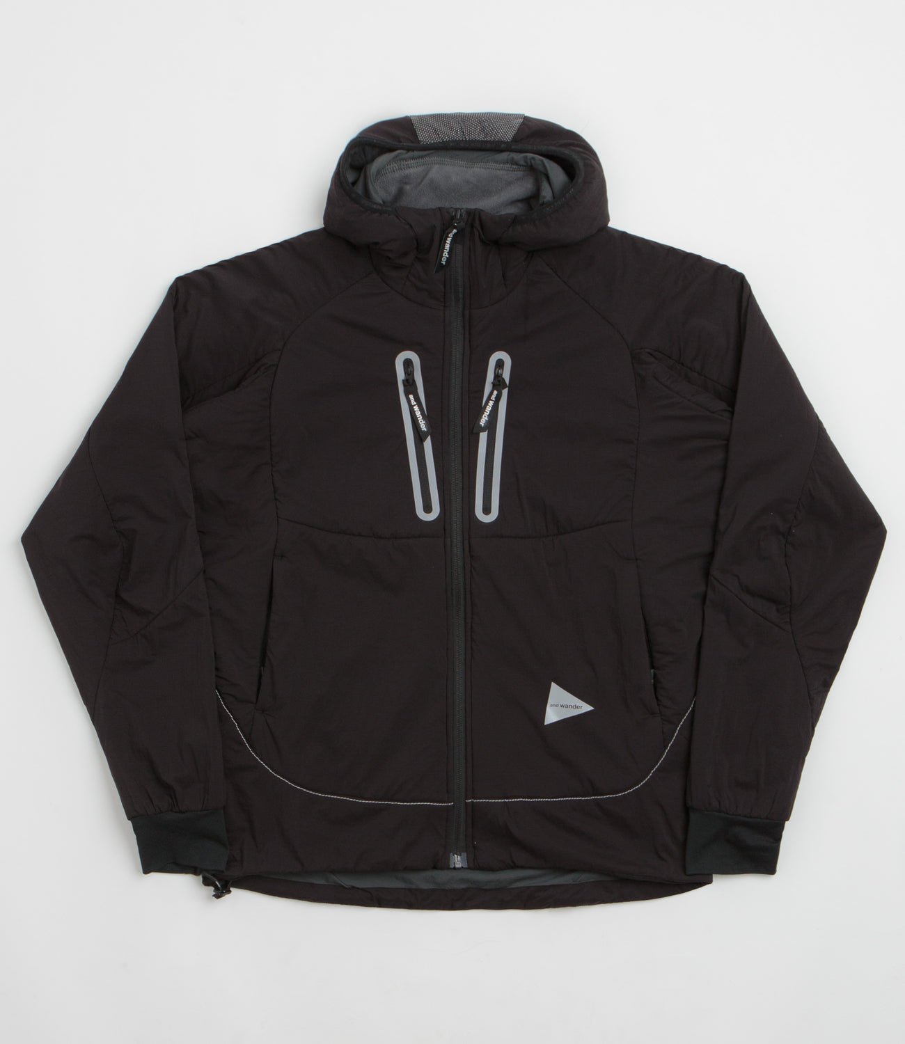 and wander Alpha Air Hoodie - Black | Flatspot