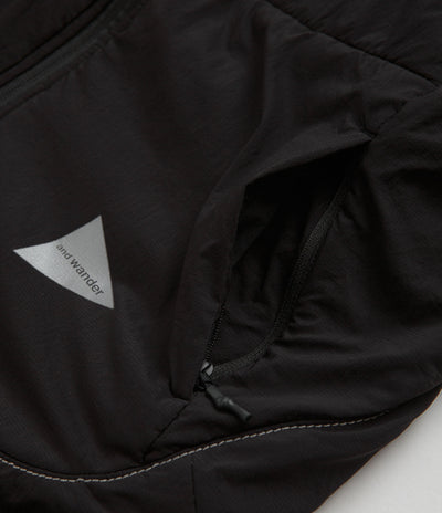 and wander Alpha Air Hoodie in Black