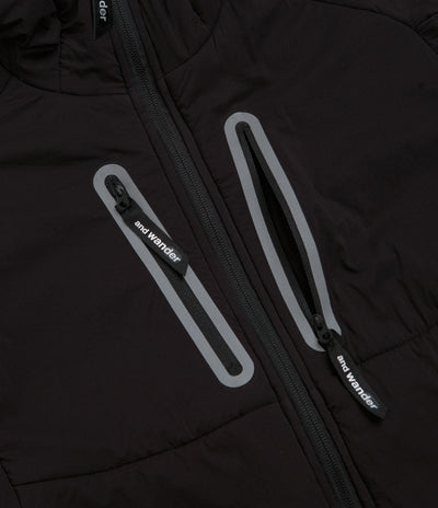 and wander Alpha Air Hoodie in Black