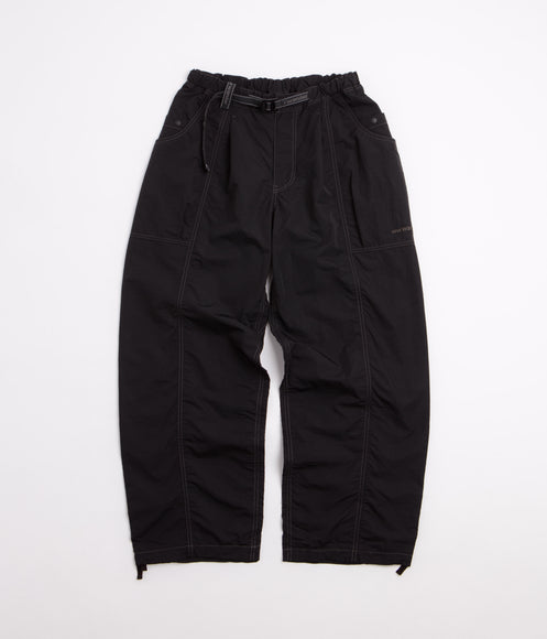 and wander Crinkled Nylon Pants - Black / Black