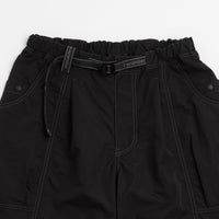 and wander Crinkled Nylon Pants - Black / Black thumbnail