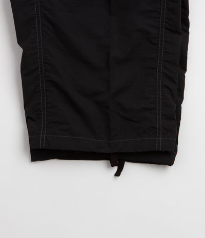and wander Crinkled Nylon Pants - Black / Black