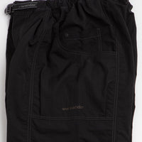 and wander Crinkled Nylon Pants - Black / Black thumbnail