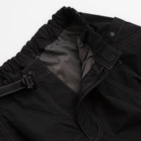and wander Crinkled Nylon Pants - Black / Black thumbnail