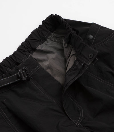 and wander Crinkled Nylon Pants - Black / Black