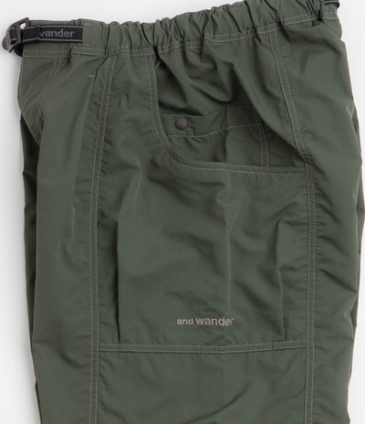 and wander Crinkled Nylon Pants - Olive