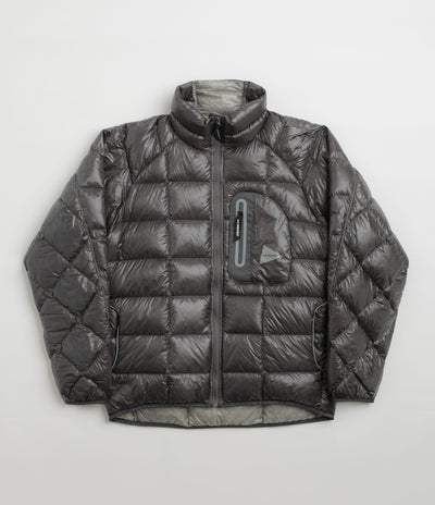 and wander Diamond Stitch Down Jacket in Grey