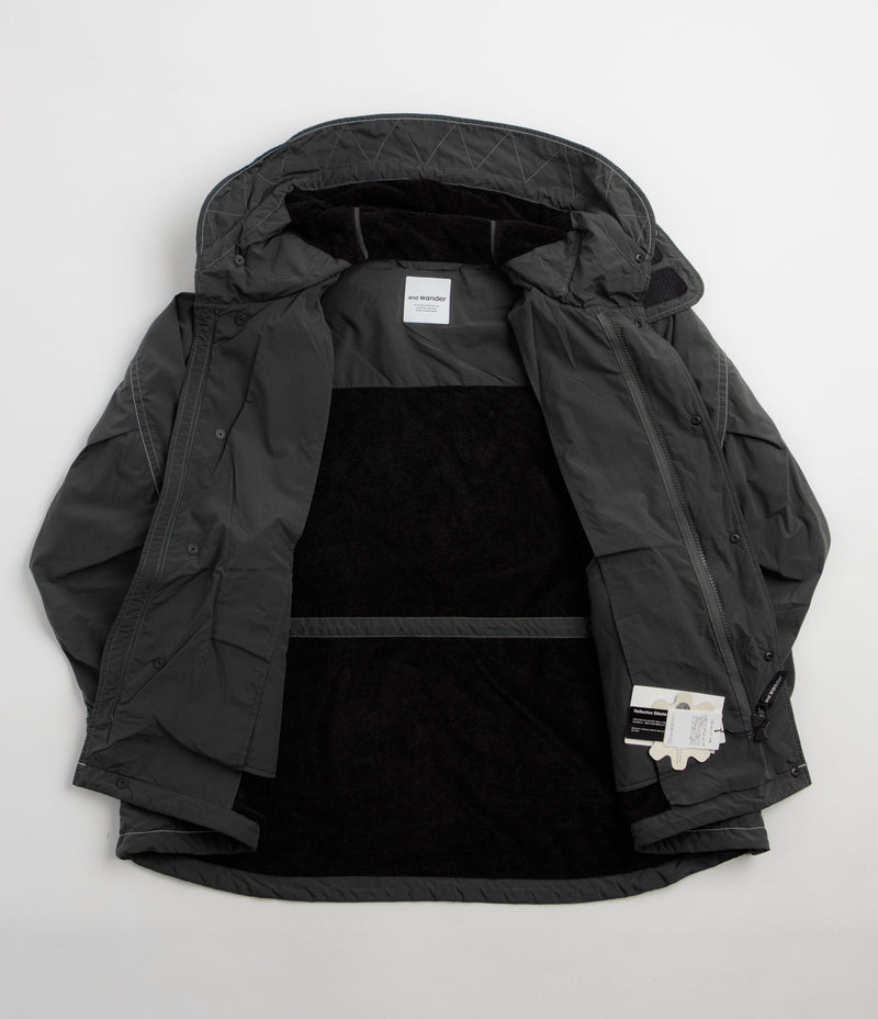 and wander Fishtail Octa Coat - Charcoal, view 14