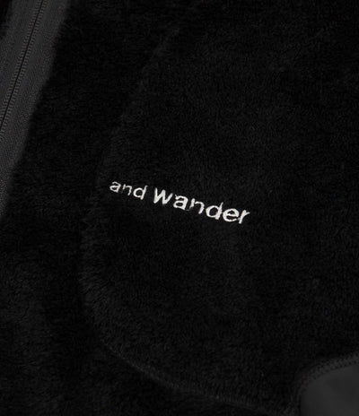 and wander High Loft Fleece in Black
