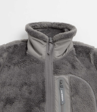 and wander High Loft Fleece Jacket - Dark Grey