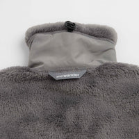and wander High Loft Fleece Jacket - Dark Grey thumbnail