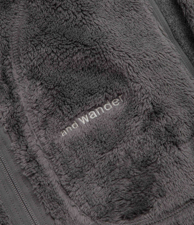 and wander High Loft Fleece Jacket - Dark Grey