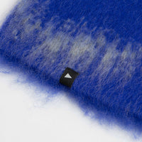and wander Jacquard Shaggy Knit Beanie - Blue thumbnail