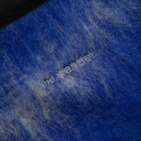 and wander Jacquard Shaggy Knit Full Zip Hoodie - Blue thumbnail