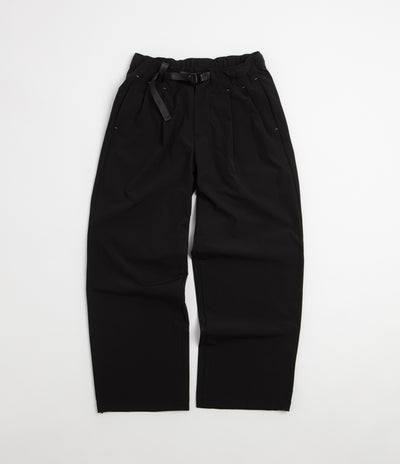 and wander Light Cloth Wide Pants - Black