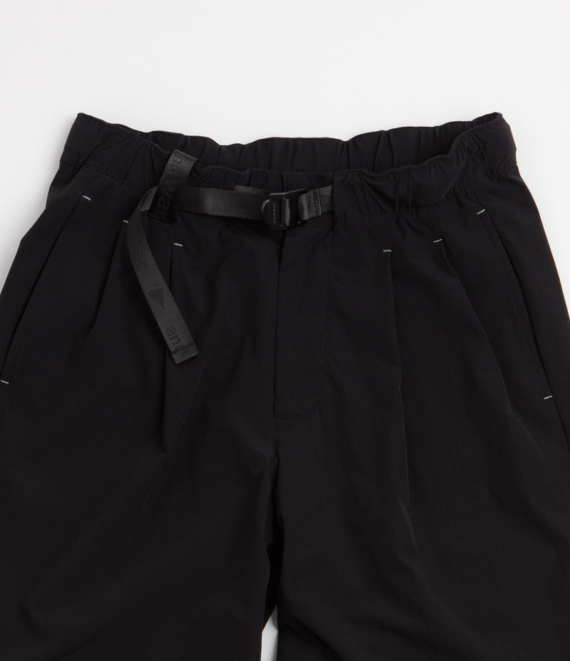 and wander Light Cloth Wide Pants - Black, view 11