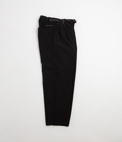 and wander Light Cloth Wide Pants - Black