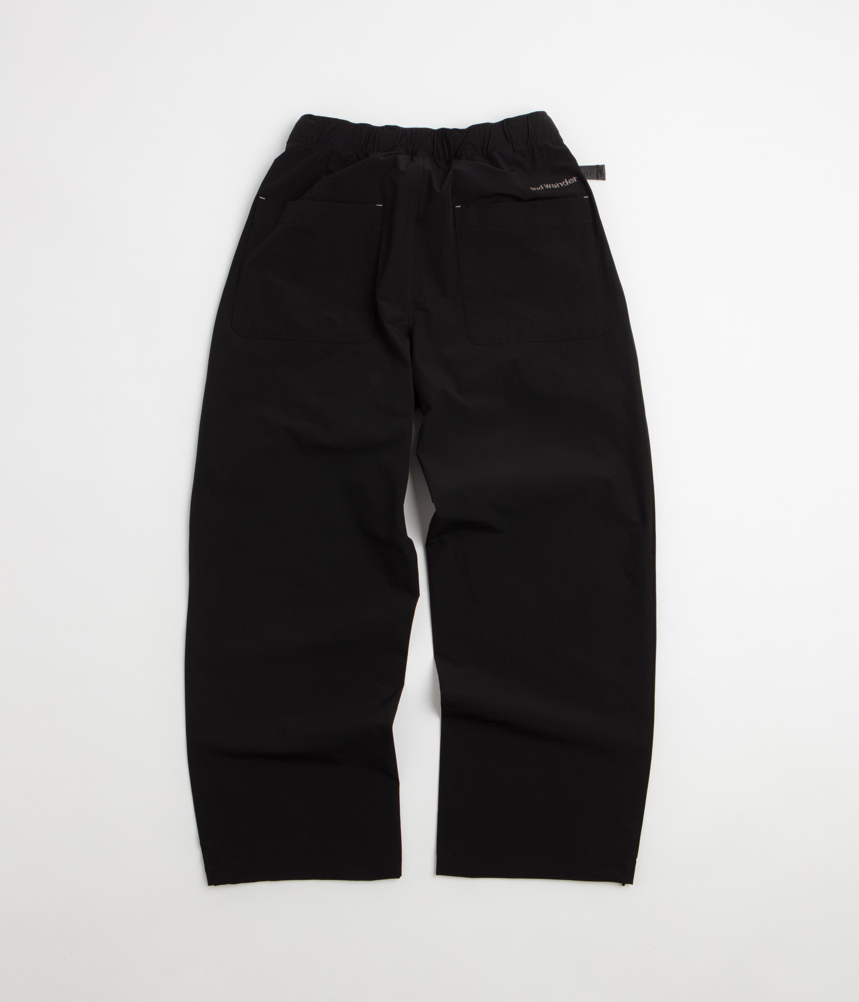and wander Light Cloth Wide Pants - Black, view 36