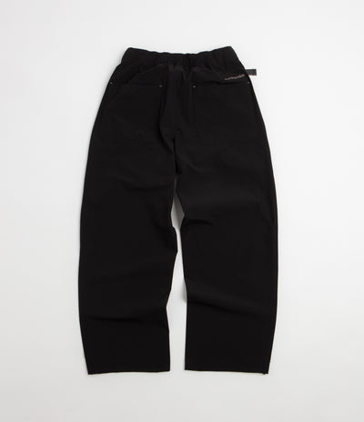 and wander Light Cloth Wide Pants - Black