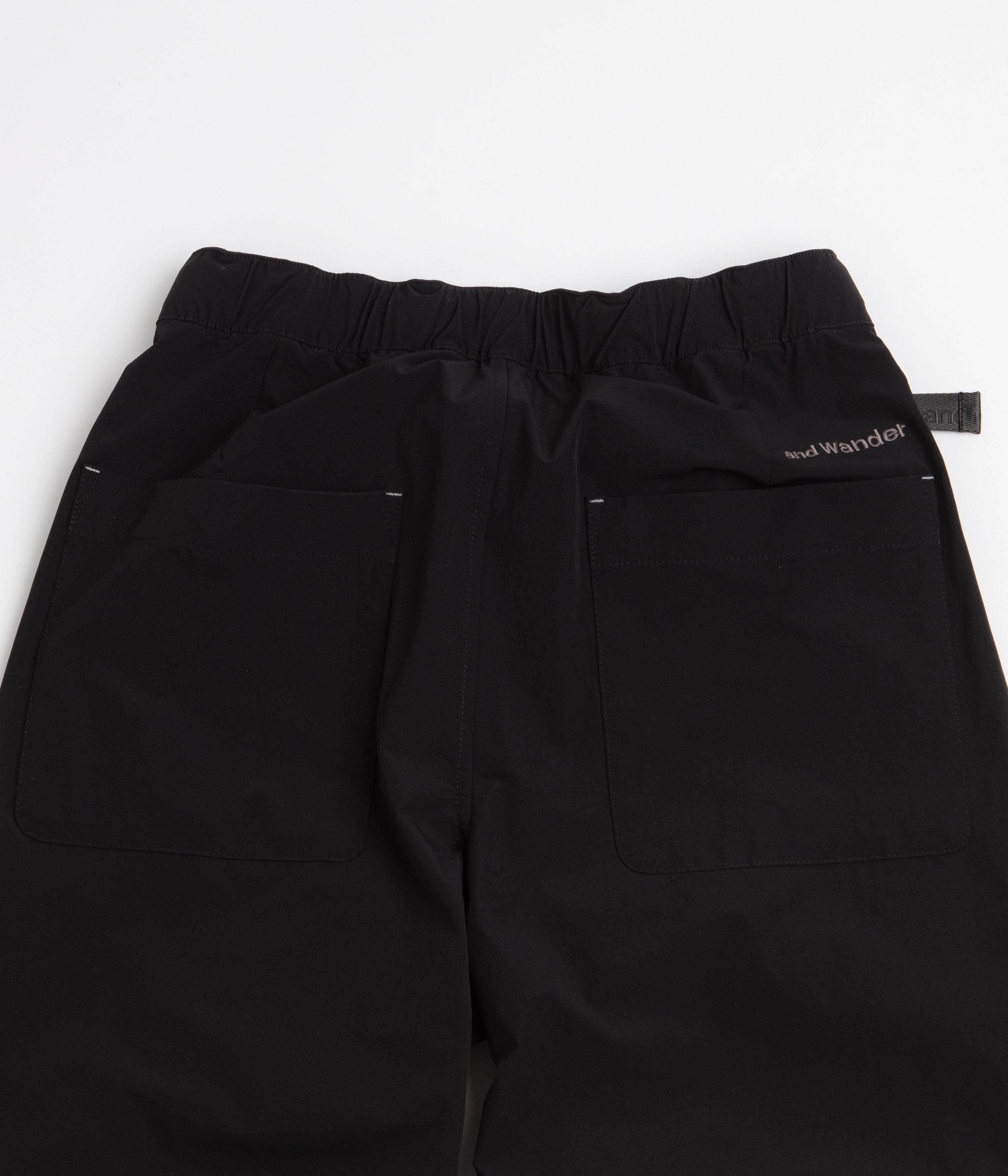 and wander Light Cloth Wide Pants - Black, view 38