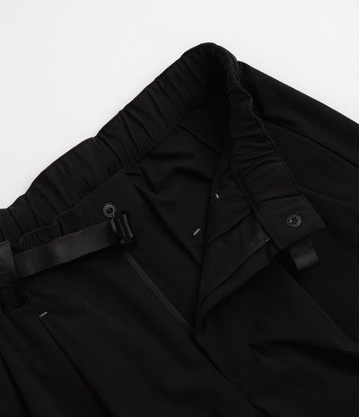 and wander Light Cloth Wide Pants - Black