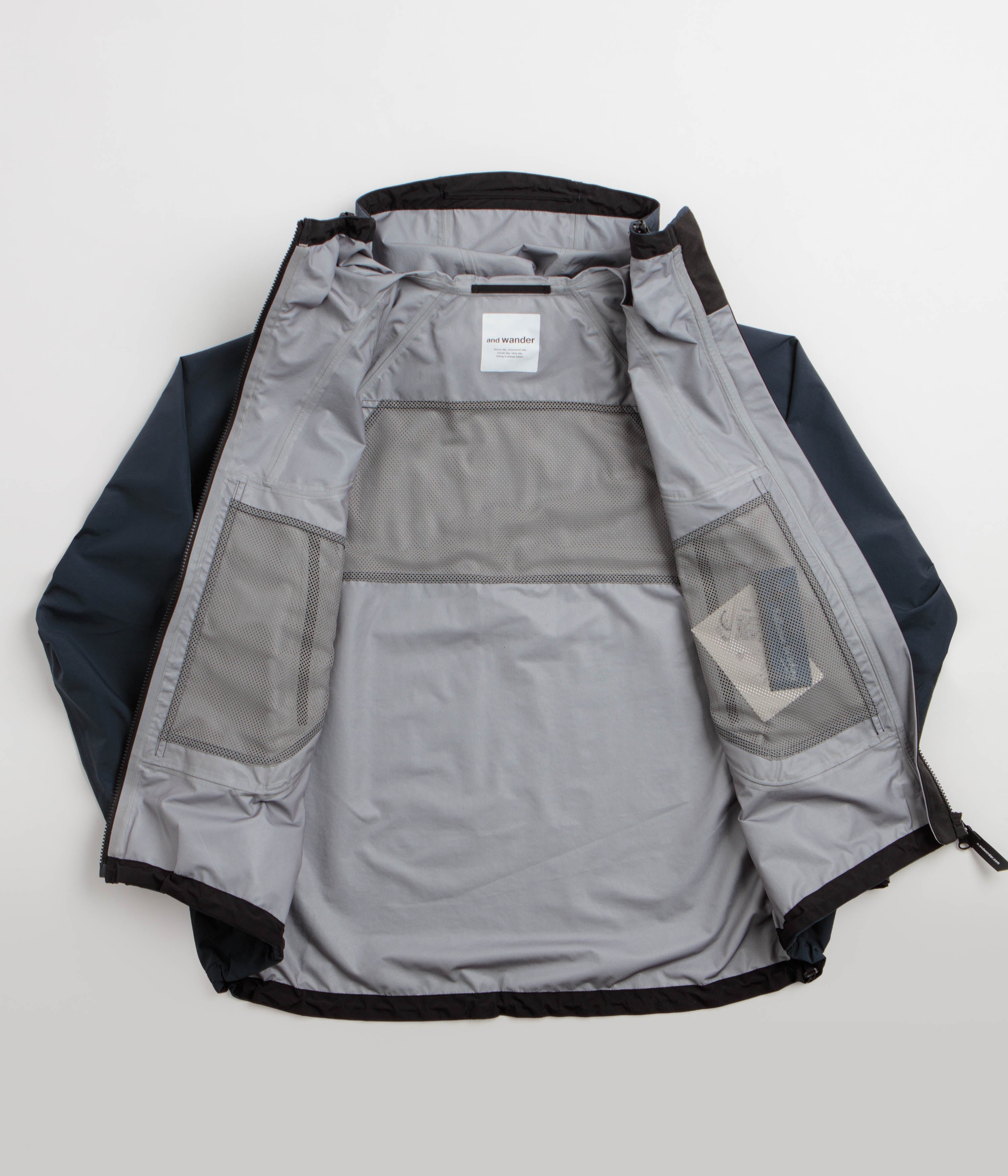and wander Loose Fitting Rain Jacket - Dark Navy, view 26
