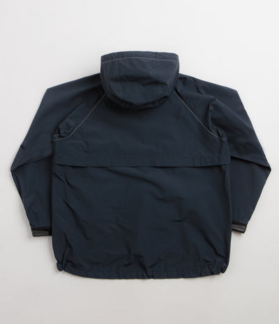 and wander Loose Fitting Rain Jacket - Dark Navy